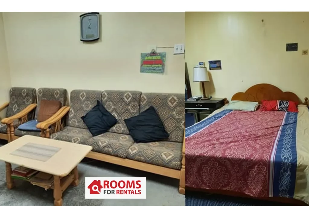 Fully Furnished 1 Big Bed Room is available for 1 Indian Executive bachelors