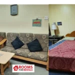 Fully Furnished 1 Big Bed Room is available for 1 Indian Executive bachelors